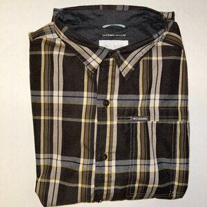 Men's Long Sleeve Plaid Shirt - XL